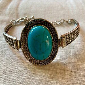 Turquoise marble gemstone bracelet